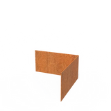 Cortenstahl Rasenkante Eck – Gerader Oberrand, Wetterfest, 6 Höhen