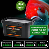 KENKOU® -Selektion- ENERGIE 10 Liter -mit Mehlwürmern, Seidenraupen, Gammarus