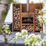 Cortenstahl Gartenkamin ENOK 1000 x 500 x 500 mm