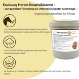 EquiLung Herbal RespiraBalance – Kräutermischung für Pferde in Phasen physiologisch vermehrter Schleimbildung oder bei beanspruchten Atemwegen