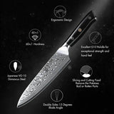 F.YOUNG 5-Zoll Damastmesser | 67 Lagen mit G10-Griff
