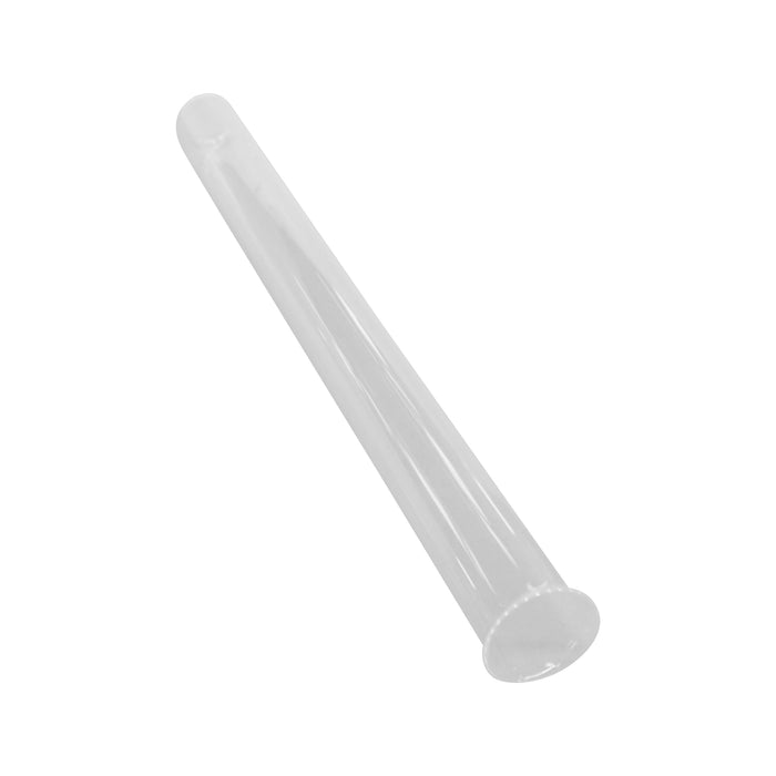 Quarzglas D44 x 518 mit Bördelrand