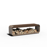 Aluminium Holzlager SERRA mit Sitz