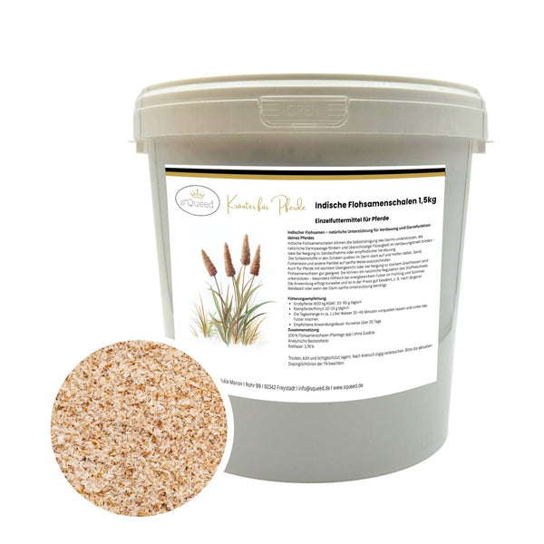 Flohsamenschalen Pferd 1,5 kg - bei Kotwasser und empfindlicher Verdauung