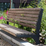 Beschichtetem Stahl Bänke GRO mit Rückenlehne