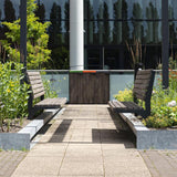 Beschichtetem Stahl Bänke GRO mit Rückenlehne