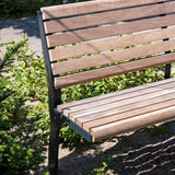 Beschichtetem Stahl Bänke GRO mit Rückenlehne