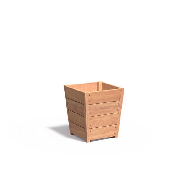 Hartholz Pflanzkübel TAP 50x50x57 cm - Tropisches Hartholz, bis 25 Jahre | 5 Jahre Garantie