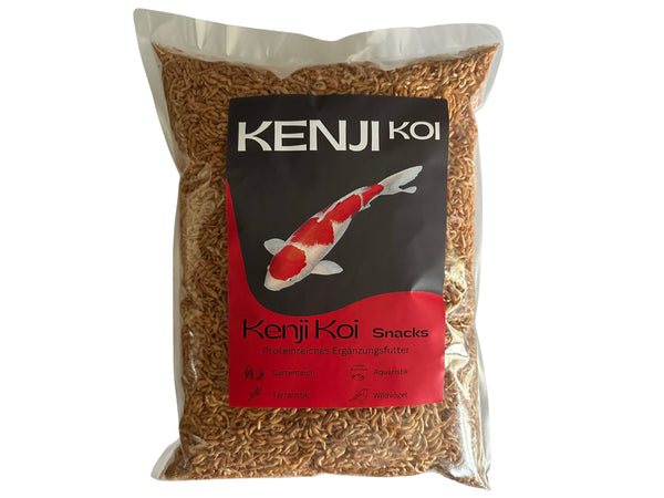 KENJI KOI Snack Bachflohkrebse - Natursnack mit 46% Protein für intensive Farbpracht