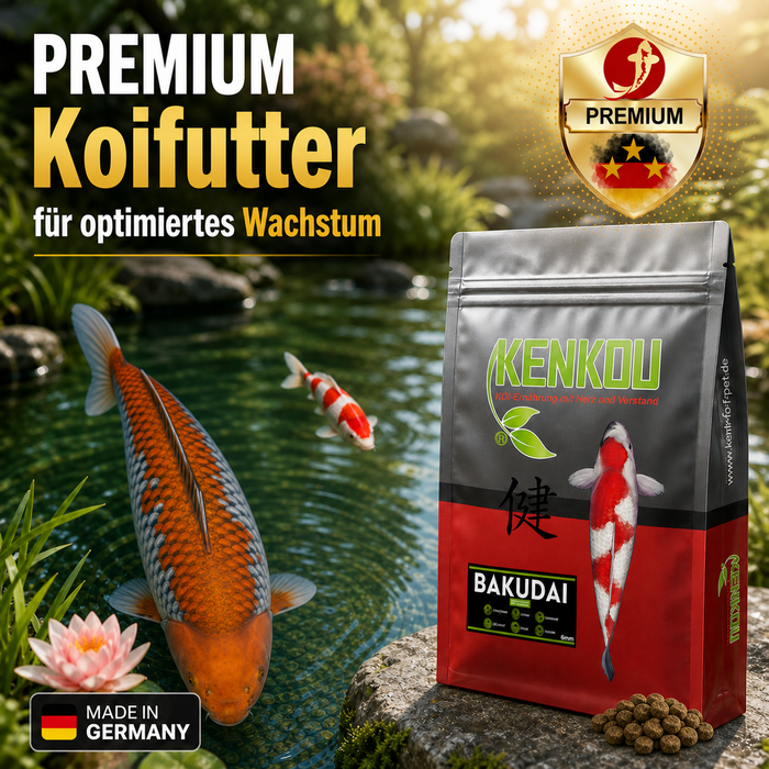 Koifutter 6mm  BAKUDAI - schwimmend von KENKOU®