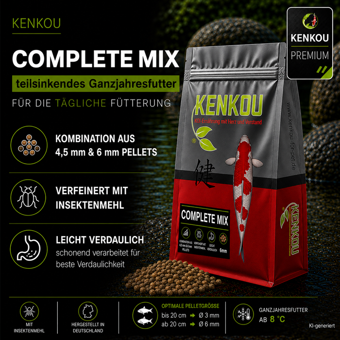 KENKOU® Complete-Mix Koifutter  teilsinkend