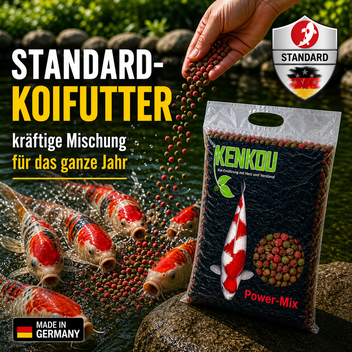 KENKOU® Power-Mix 6 mm Koifutter schwimmend