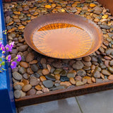 Cortenstahl Rasenkante – Umgelegter Oberrand, Wetterfest, 5er Pack