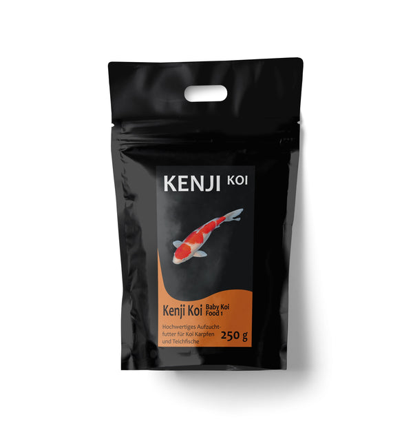 KENJI KOI Baby Koi Food 1 Aufzuchtfutter 250g - Premium Jungfischfutter 0,5-0,8mm