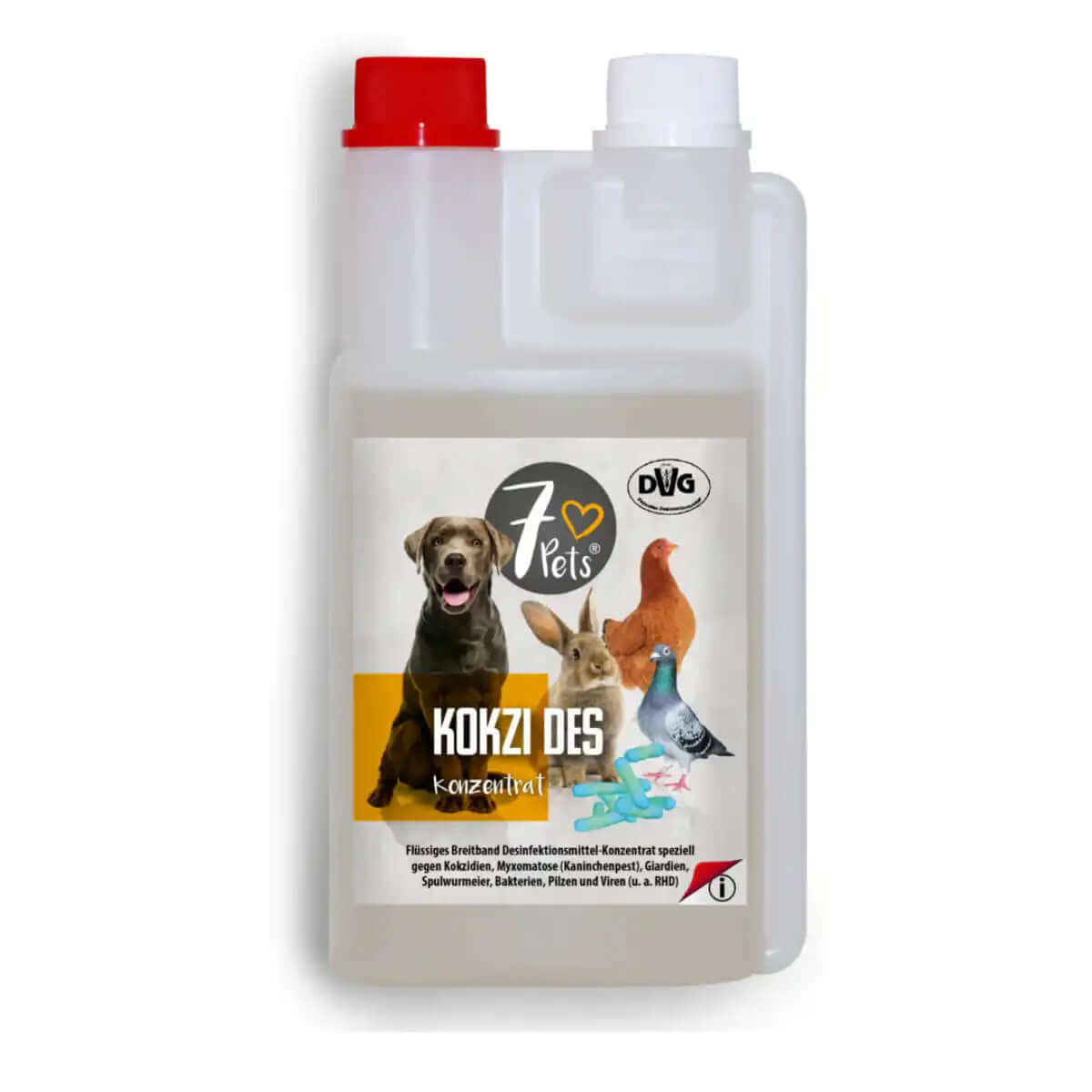 7Pets  KOKZI DES Breitband Desinfektionsmittel-Konzentrat
