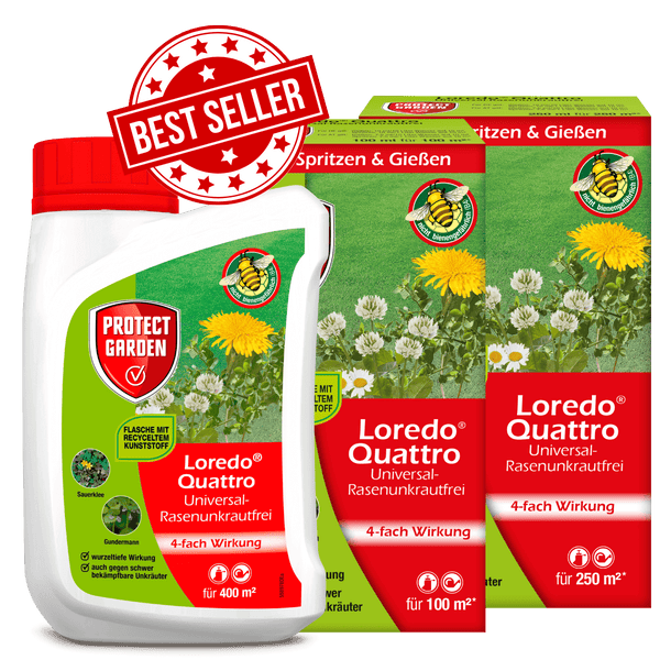 Loredo Quattro Universal-Rasenunkrautfrei von 100m²-400m²