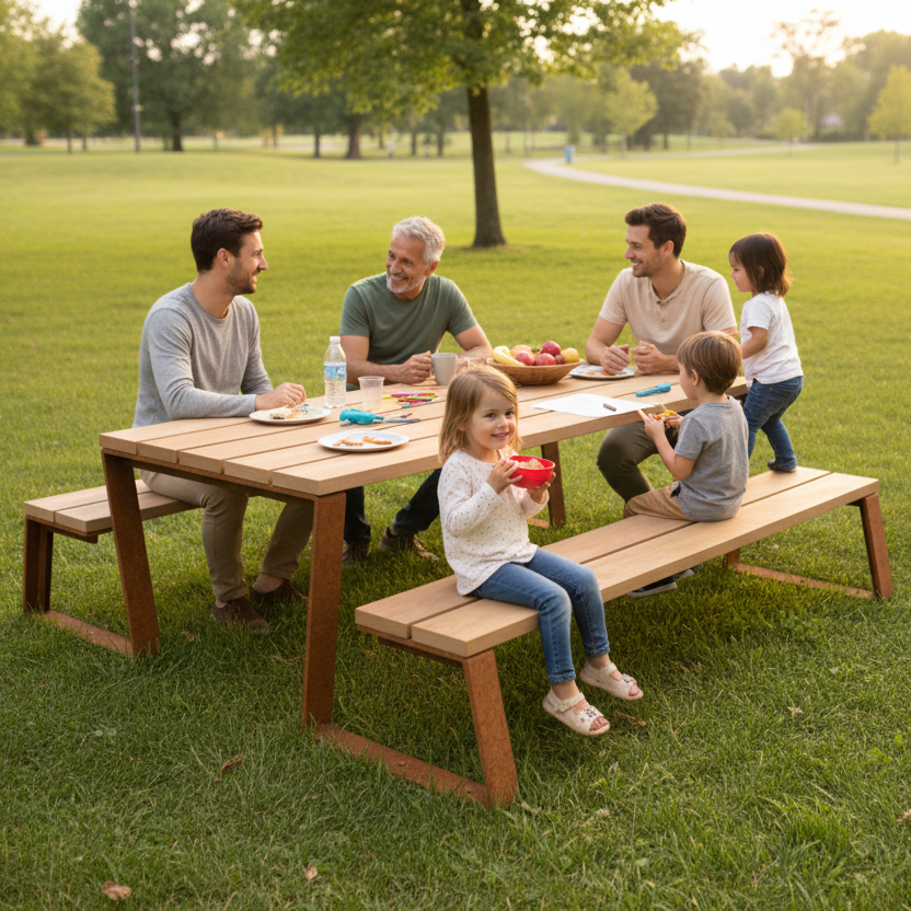 MIO Picknick Set Cortenstahl