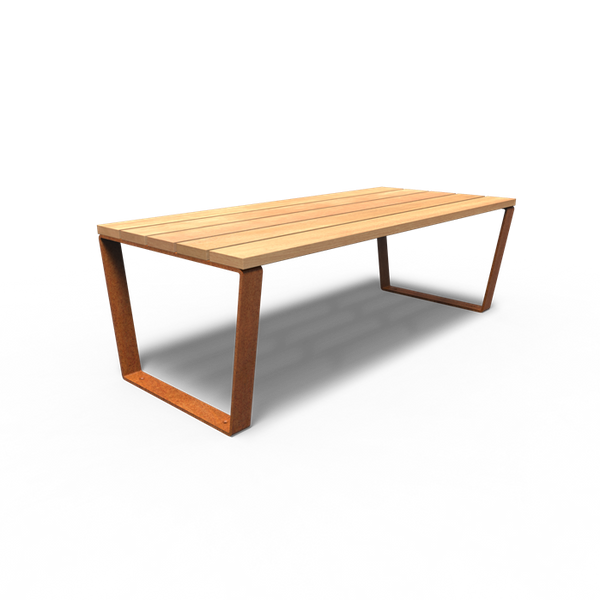 MIO Tisch Cortenstahl