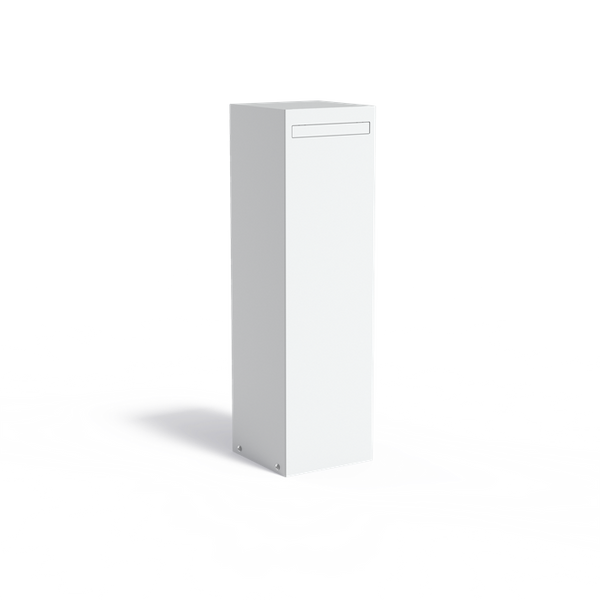 Aluminium Briefkasten freistehend NOX 350 x 350 x 1200 mm