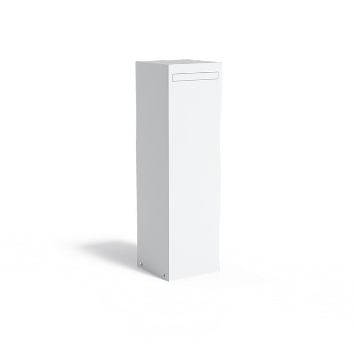 Aluminium Briefkasten freistehend NOX 350 x 350 x 1200 mm