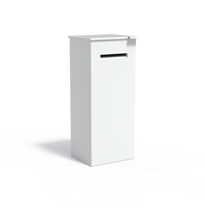 Aluminium Briefkasten freistehend CASE 518 x 458 x 1200 mm