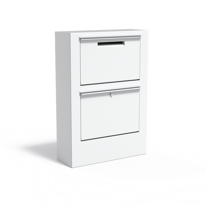 Aluminium Briefkasten freistehend PACA 870 x 300 x 1250 mm