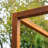 Cortenstahl Pergola Regular 220x220x250 cm - Witterungsbeständig, 5 Jahre Garantie