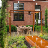 Cortenstahl Pergola Regular 220x220x250 cm - Witterungsbeständig, 5 Jahre Garantie