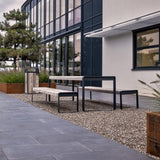 Cortenstahl Picknick Sets STORR Picknick Set 2300 x 2070 x 750 mm