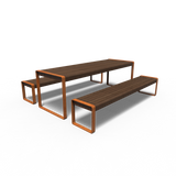 STORR Picknick Set Cortenstahl 2300 x 2070 x 750 mm