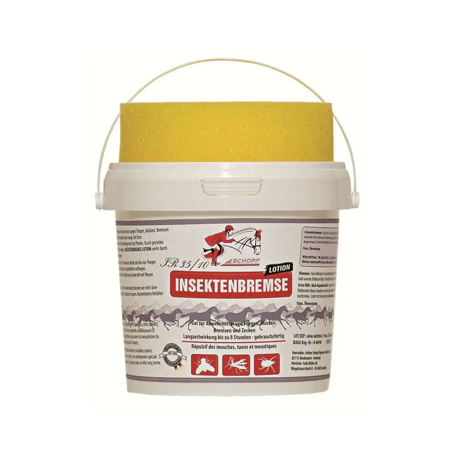 Schopf Insektenbremse Lotion für Pferde 750 ml - Wirkungsvoller Schutz vor Fliěgen, Mücken und Zecken - Mit Schwamm für gesunde Haut