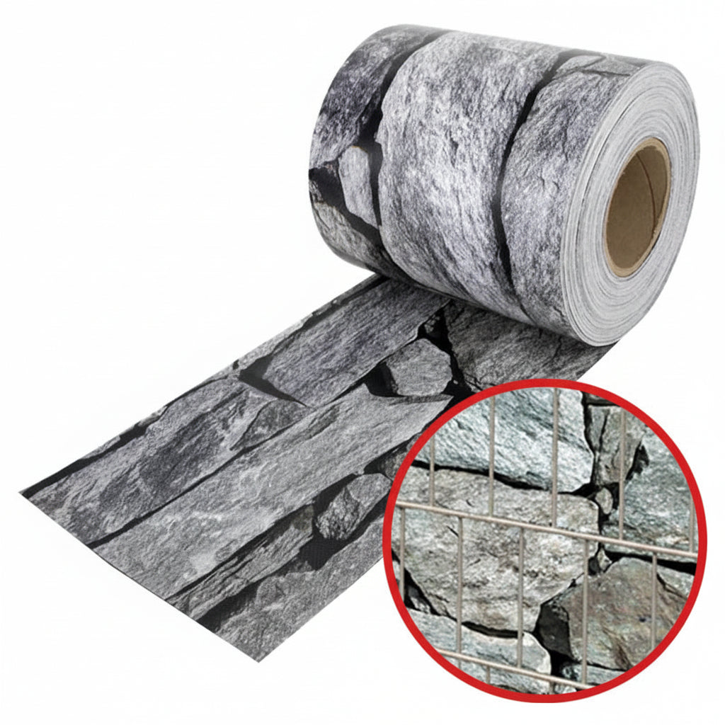 Sichtschutzstreifen PVC Design 0,19x35m - Zaunblende | Noor