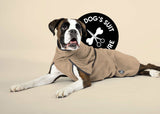 Hundebademantel & Schlafmantel Bambusfrottee (2-in-1) „Champagne Beige“