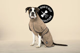 Hundebademantel & Schlafmantel Bambusfrottee (2-in-1) „Champagne Beige“