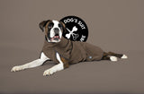 Hundebademantel & Schlafmantel Bambusfrottee (2-in-1) „Truffle Brown“