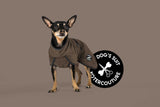 Hundebademantel & Schlafmantel Bambusfrottee (2-in-1) „Truffle Brown“