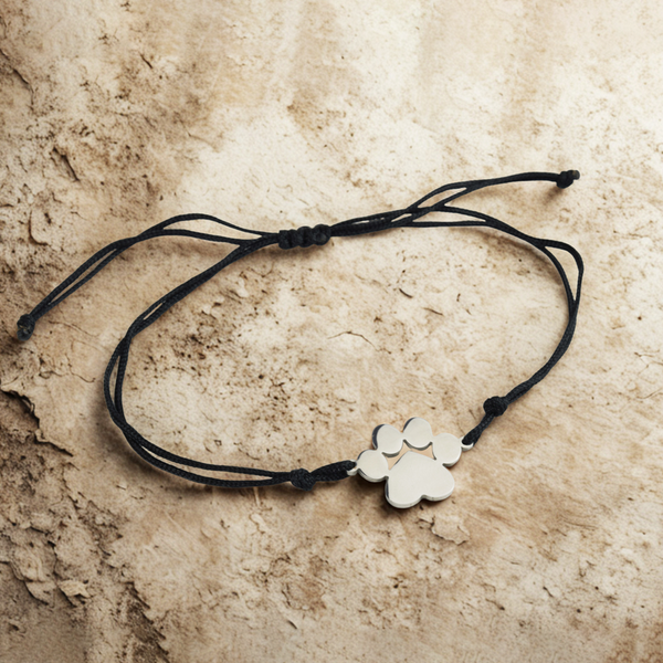 Armband mit Pfote Tierluxe – Wunschgravur & Geschenkidee für Hundeliebhaber