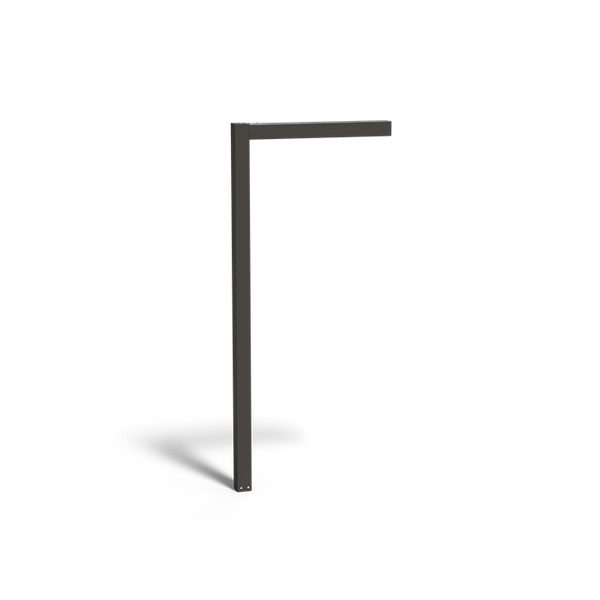 Pergola L-förmig 110x10x250 cm Beschichteter Stahl - Kratzfest, 5 Jahre Garantie | Wunsch-RAL-Farbe