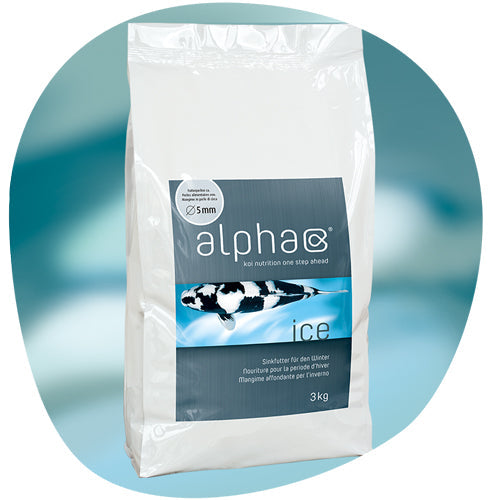 alpha ice Koifutter 3kg - Sinkendes Winterfutter 42% Protein für Koi unter 10°C