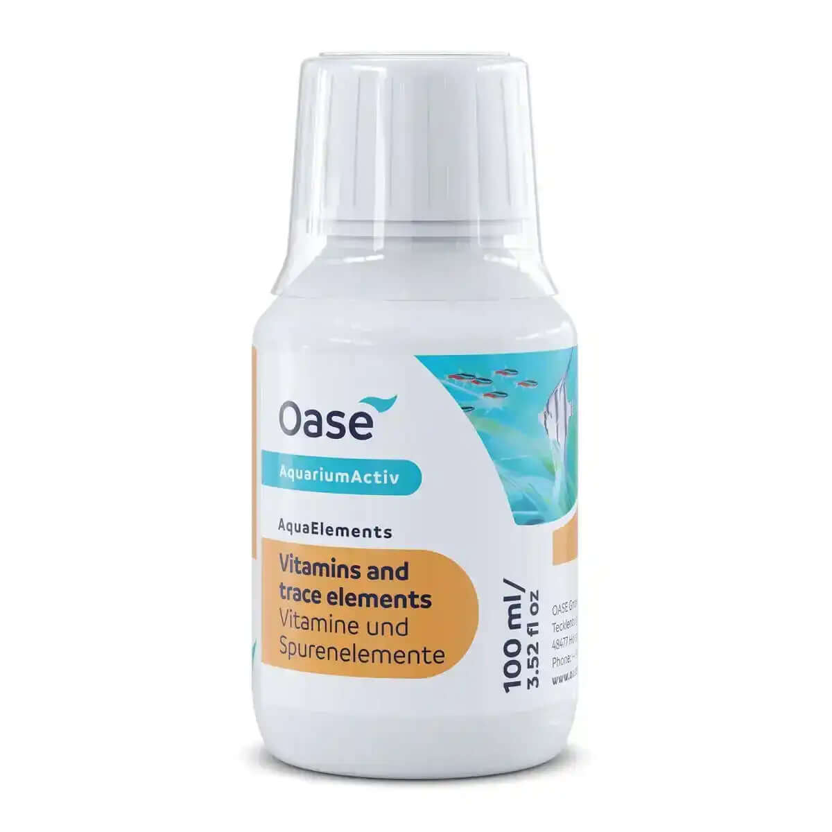 AquaElements Vitamine Und Spurenelemente Für Aquarien 100 Ml Mit Vitamin B Komplex Für Gesunde Fische Und Pflanzen