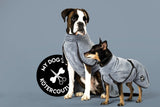 Hundebademantel & Schlafmantel Bambusfrottee (2-in-1) „Ice Grey“