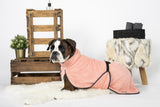Hundebademantel & Schlafmantel Bambusfrottee (2-in-1) „Luxury Pink“