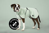 Hundebademantel & Schlafmantel Bambusfrottee (2-in-1) „Velvet Mint“