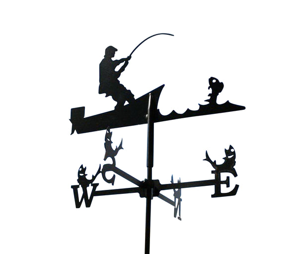Wetterfahne Angler