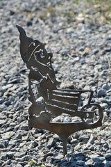 Zwerg mit Karre als Stecker