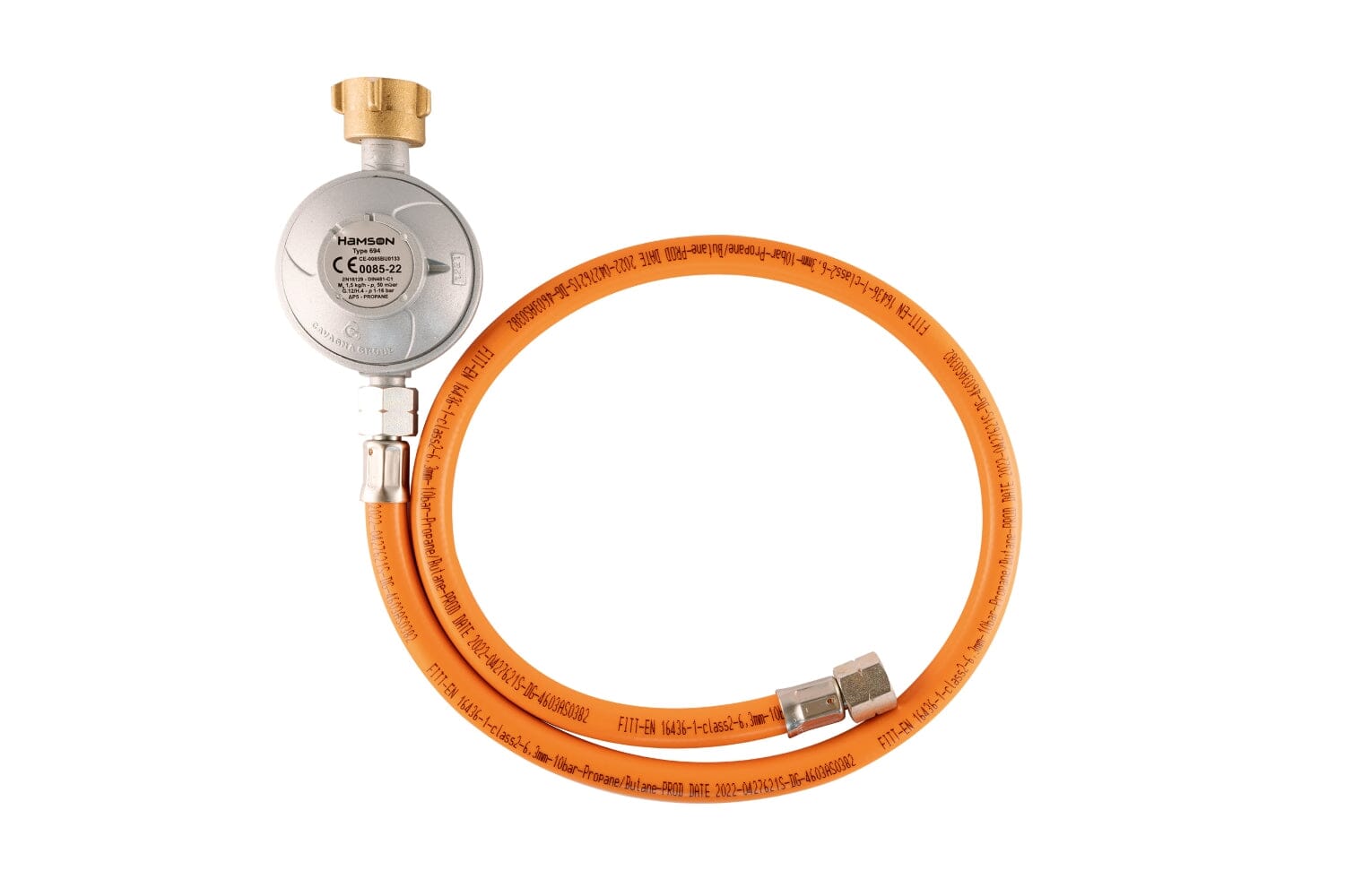 Druckminderer 50mbar + Schlauch