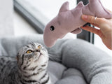 BABY SHARK Katzenspielzeug / interaktives Plüschtier / sanftes Rascheln