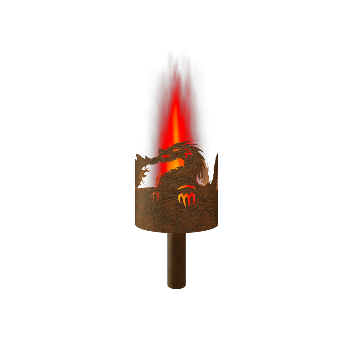 Gartenfackel Feuerdrache
