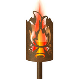Gartenfackel Lagerfeuer beidseitig