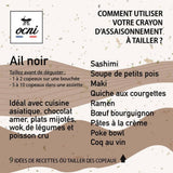 Gewürz Buntstift Schwarzer Knoblauch - mit Anspitzer